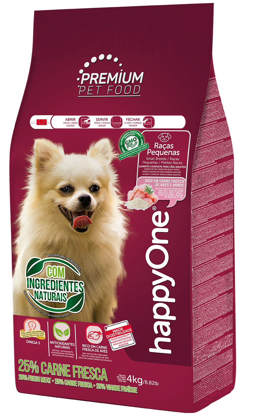 HappyOne Premium Dog Small Breeds Fresh Meat 4 kg - krmivo pro dospělé psy